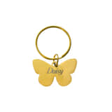 Sleutelhanger Vlinder Naam goud