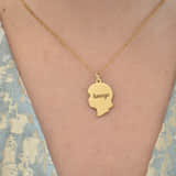 Geboorteketting Meisje met Naam vierkant