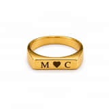Ring met Initialen goud