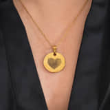 Ketting Vingerafdruk Hart Goud