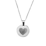 Charlery Ketting Vingerafdruk Hart Zilver