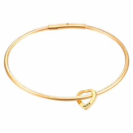 Charlery Bangle met 1 Hartje - goud
