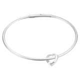 Charlery Bangle met 1 Hartje - zilver