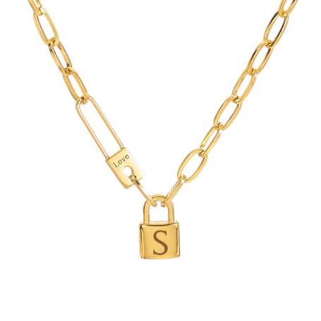 Initiaal Schakelketting Slotje