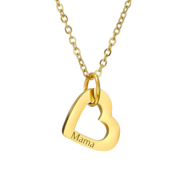 Charlery Ketting met 1 Hartje - GOUD