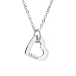 Charlery Ketting met 1 Hartje - ZILVER