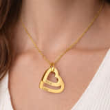 Charlery Ketting met 2 Hartjes