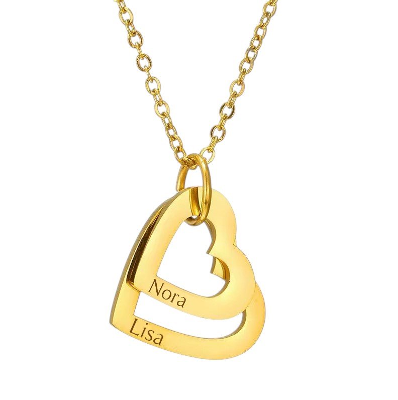 Charlery Ketting met 2 Hartjes - GOUD Charlery Ketting met 2 Hartjes - GOUD