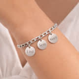 Charlery Schakelarmband met 3 Muntjes
