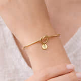 Bangle met Initiaal Bedel
