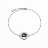 Charlery Armband met Kus Afdruk zilver
