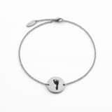 Charlery Armband met Voetafdruk zilver