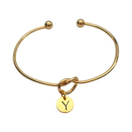 Charlery Bangle met 1 Initiaal goud