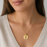 Charlery ketting Pootafdruk met Naam goud