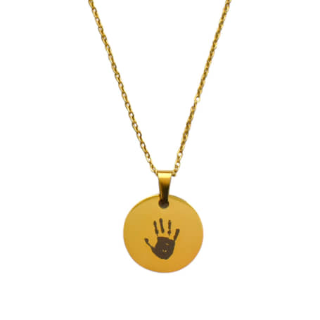 Charlery Ketting met Handafdruk goud