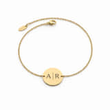 Charlery Munt Armband met 2 Initialen