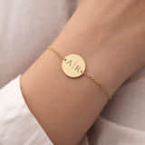 Charlery Munt Armband met 2 Initialen