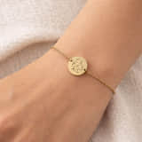 Charlery Munt Armband met 6 Initialen goud