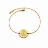 Charlery Munt Armband met 6 Initialen goud
