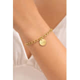 Charlery Schakelarmband met 1 Muntje
