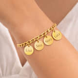 Charlery Schakelarmband met 4 Muntjes