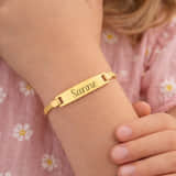 Charlery Baby en Kind Gladde Armband met Naam