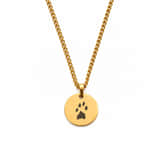 Charlery Heren Ketting met Pootafdruk goud
