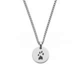 Charlery Heren Ketting met Pootafdruk zilver