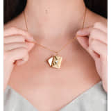 Charlery Ketting Envelop met Eigen Tekst