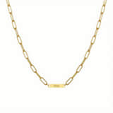 Charlery Schakelketting met 1 Naam goud