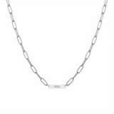 Charlery Schakelketting met 1 Naam zilver