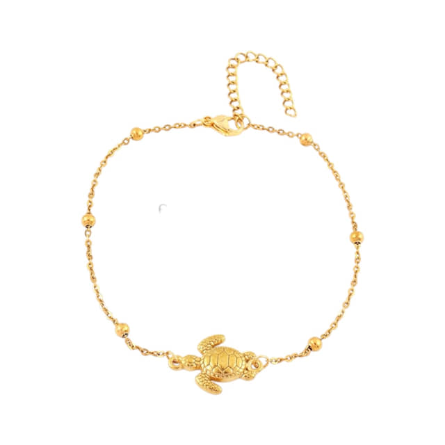 Charlery Enkelbandje Golden Turtle