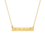 Charlery Ketting Bar met Eigen Handschrift goud