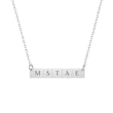 Dames Ketting met Initialen zilver