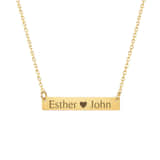 Charlery Ketting met Naam Bar goud