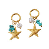 Oorbellen Turquoise Star