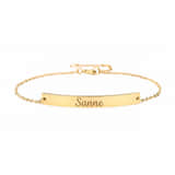 Charlery Armband Bar met Naam goud