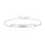 Charlery Armband Bar met Naam zilver