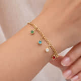 Charlery Armband met Geboortestenen goud