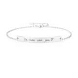 Dames Armband met Eigen Handschrift Bar Zilver