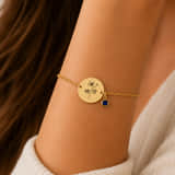 Charlery Geboortebloem Armband met Geboortesteen goud