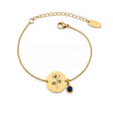 Charlery Geboortebloem Armband met Geboortesteen goud