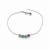 Charlery Geboortesteen Armband zilver