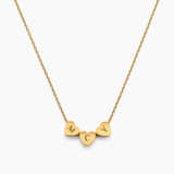 Charlery Ketting met Hartjes en Initialen goud