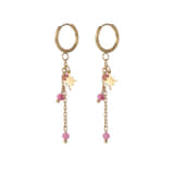 Oorbellen Sunset Star Roze