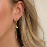 Oorbellen Sunset Star Roze