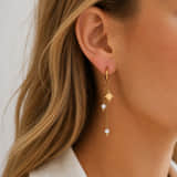 Charlery Oorbellen Sunset Star Wit