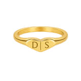 Charlery Ring Hart 2 Initialen