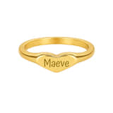 Ring Hart met Naam goud