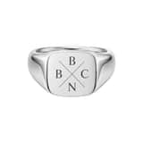 Heren Zegelring met Initialen zilver
